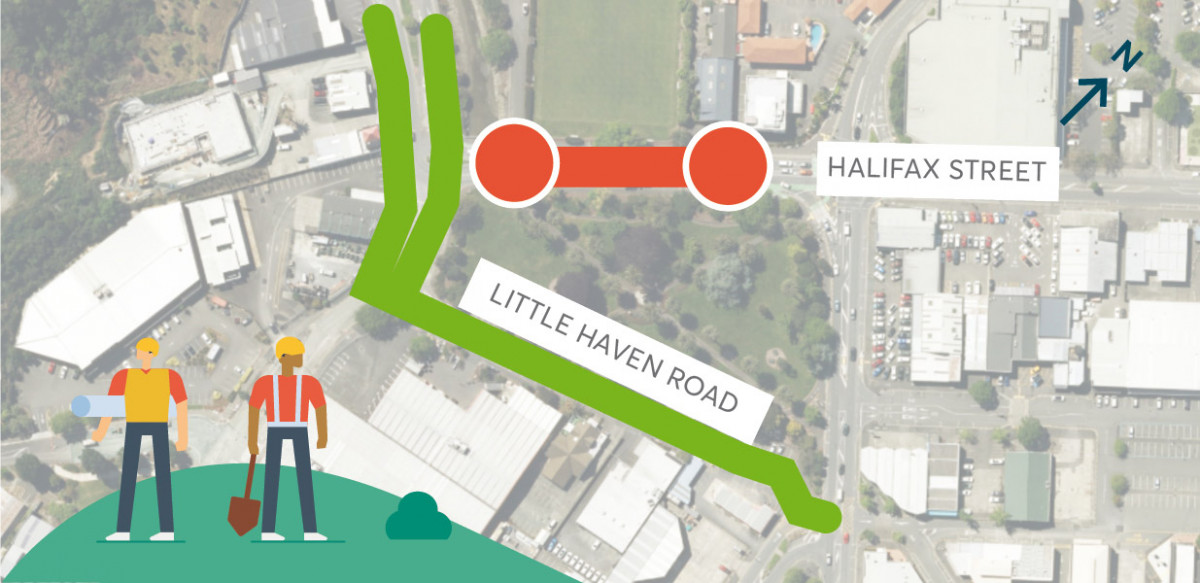 Route 2 detour for St Vincent Street works